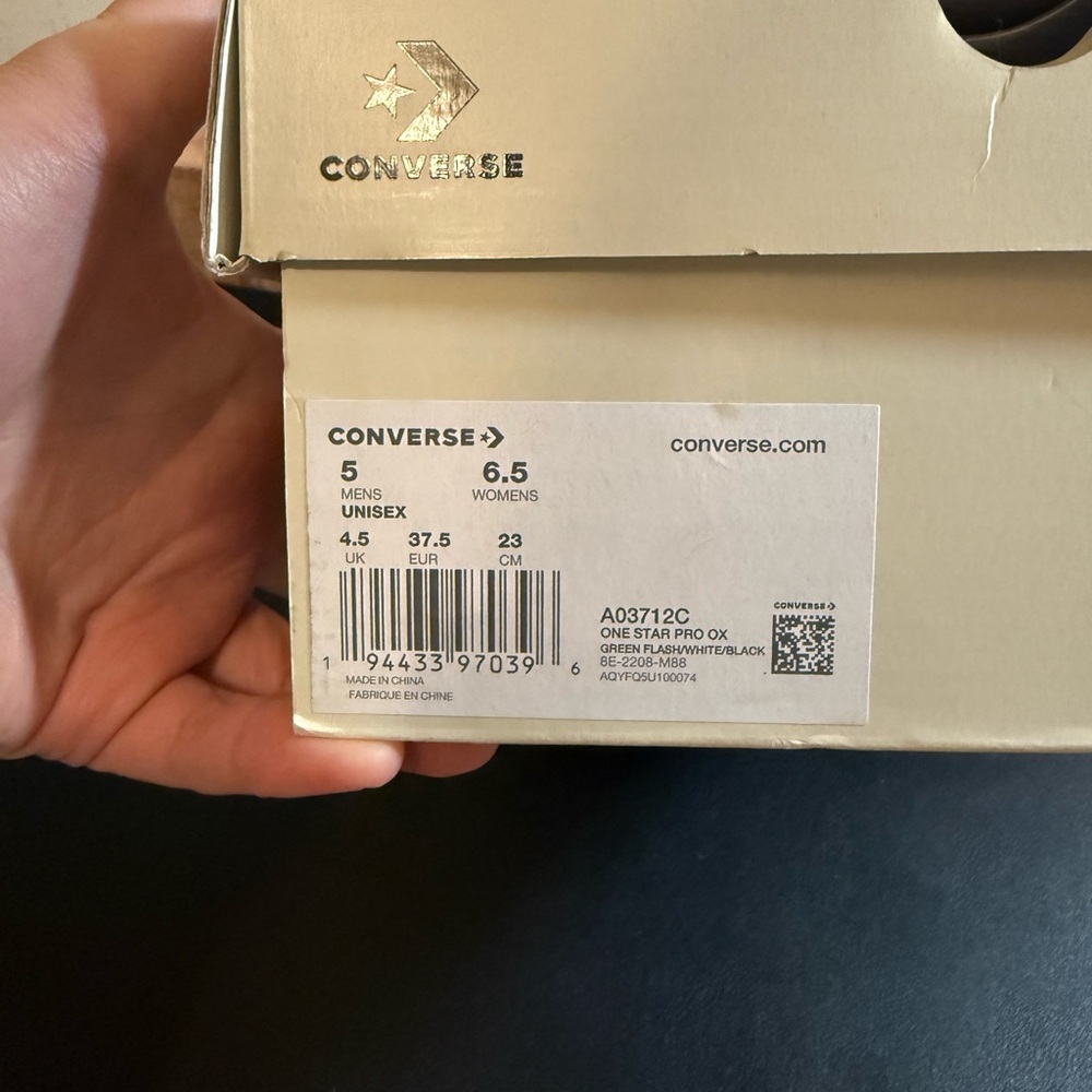 Size 5 - Converse Stussy X one star pro low 8 ball - Picture 6 of 8